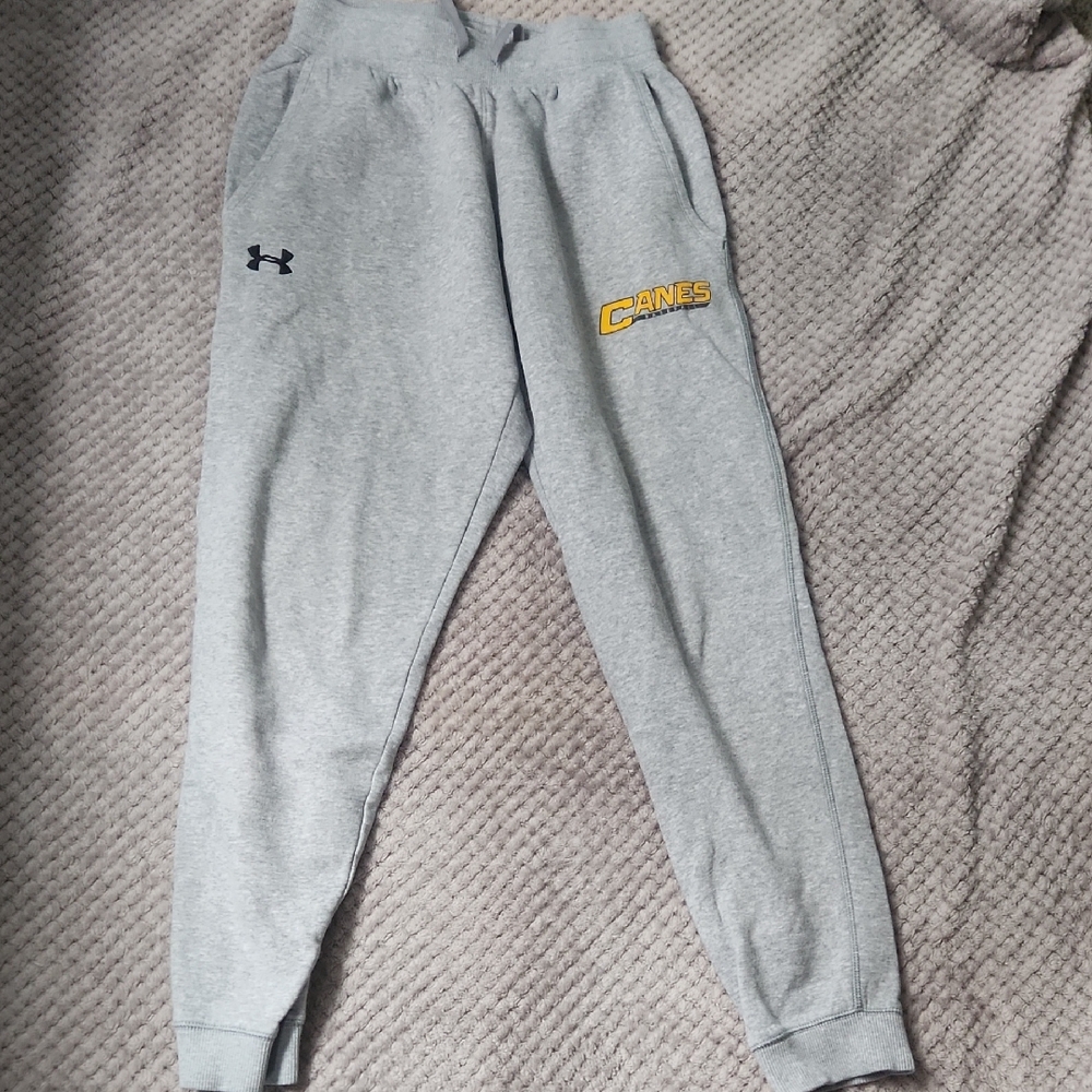 Under Armour Kids Gray and Gold Joggers
